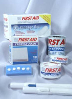 Dukal Adhesive Strip American® White Cross 1-1/2 X 1-1/2 Inch Fabric Square Tan Sterile - Case of 1200 - 1309033-CS