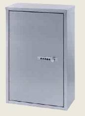 Omnimed Narcotic Cabinet Beam® Wall Mount Stainless Steel 2 Shelves Double Key Lock - Each - 181651-EA
