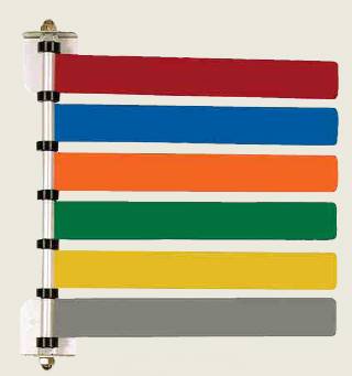 Omnimed Exam Room Signal Flag Wall Mount 6 Flag 4 Inch - Each - 291708-EA