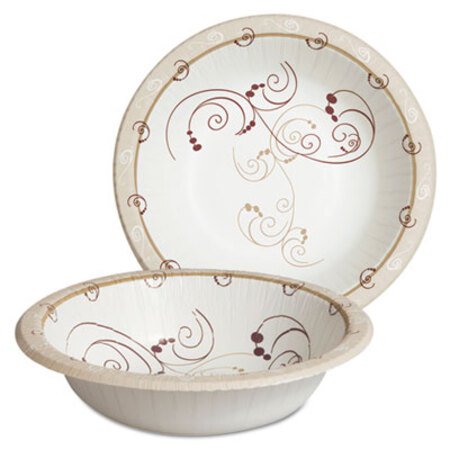 Solo® Symphony Paper Dinnerware, Heavyweight Bowl, 12 oz, Tan, 125/Pack - Pack of 1 - SCC-HB12J8001PK-PK