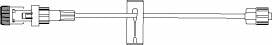 B. Braun IV Extension Set Safsite® Needle-Free Port Small Bore 7-1/2 Inch Tubing Without Filter Sterile - Each - 472060-EA