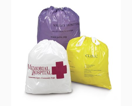 Medegen Medical Products LLC Patient Belongings Bag 20 X 20 Inch Polyethylene Drawstring Closure White - Case of 250 - 50-20-CS