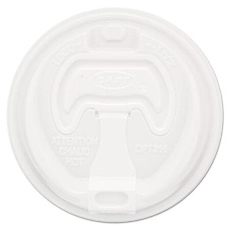 Dart® Optima Reclosable Lid, Fits 12 oz to 24 oz Foam Cups, White, 100/Pack - Pack of 1 - DCC-16RCLPK-PK