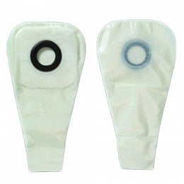 Hollister Ostomy Pouch Karaya 5 One-Piece System 12 Inch Length 5/8 Inch Stoma Drainable Convex, Pre-Cut - Box of 30 - 3222-BX