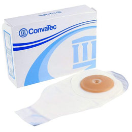 ConvaTec Colostomy Pouch ActiveLife® One-Piece System 12 Inch Length 1 Inch Stoma Drainable Flat, Pre-Cut - Box of 5 - 175779-BX