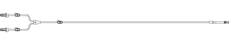 ICU Medical Arthroscopic Irrigation Set 100 mL 0.280 Inch ID 100 Inch 2 Lead - Case of 20 - 659901-CS