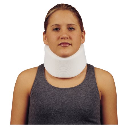 DeRoyal Cervical Collar Comfo-Eze® Medium Density Adult X-Small, Regular One-Piece 3-1/2 Inch Height 19-1/2 Inch Length - Each - 1002-01-EA