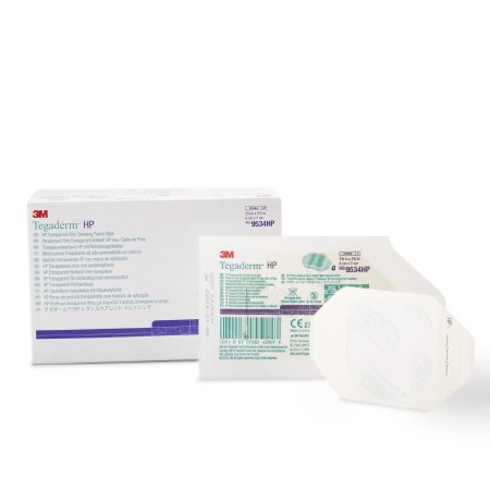 3M Transparent Film Dressing 3M™ Tegaderm™ HP 2-3/8 X 2-3/4 Inch Frame Style Delivery Rectangle Sterile - Box of 100 - 9534HP-BX