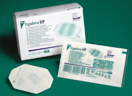 3M Transparent Film Dressing 3M™ Tegaderm™ HP 4 X 4-3/4 Inch Frame Style Delivery Rectangle Sterile - Each - 9536HP-EA