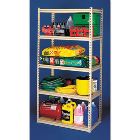Tennsco Stur-D-Stor Shelving, Five-Shelf, 36.5w x 18.5d x 72h, Sand - Each - TNN-LSS361872-EA