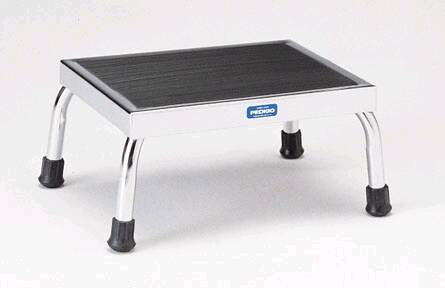 Pedigo Products Step Stool 1 Step Stainless Steel Frame 5 Inch Step Height - Each - P-1011-SS-EA