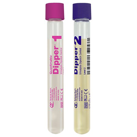 Quantimetrix Urine Chemistry Urinalysis Control Dipper® Urinalysis Dipstick Testing 2 Levels 6 X 15 mL - Box of 6 - 1440-01-BX