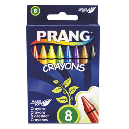 Prang® Crayons Made with Soy, 8 Colors/Box - Box of 1 - DIX-00000-BX