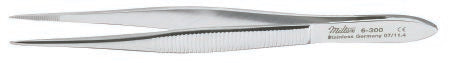 Integra Lifesciences Splinter Forceps Miltex® Allis 4 Inch Length OR Grade German Stainless Steel NonSterile NonLocking Thumb Handle Straight Pointed Tip - Each - 6-302-EA