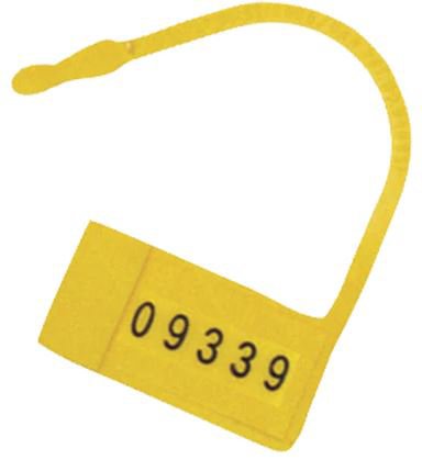 Omnimed Safety Control Seal Omnimed® Snap Lock Yellow Plastic 7/8 W X 1-1/4 L Inch - Pack of 100 - 484107-Y-PK