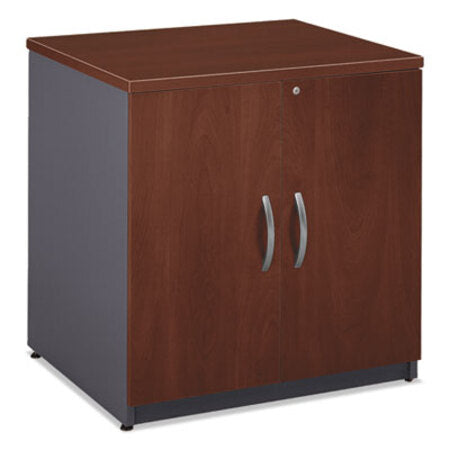 Bush® Series C Collection 30W Storage Cabinet, Graphite Gray/Hansen Cherry - Each - BSH-WC24496A-EA