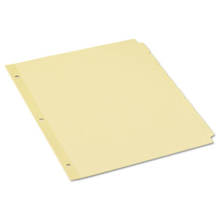 Universal® Self-Tab Index Dividers, 8-Tab, 11 x 8.5, Buff, 24 Sets - Box of 1 - UNV-20846-BX