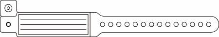 Precision Dynamics Identification Wristband Veri-Color® Write On Band Permanent Snap Without Legend - Box of 250 - 110-11-PDJ-BX