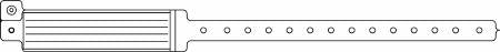 Precision Dynamics Identification Wristband Veri-Color® Write On Band Permanent Snap Without Legend - Box of 250 - 126-27-PDJ-BX
