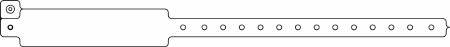 Precision Dynamics Identification Wristband Speedi-Band® Write On Band Permanent Snap Without Legend - Box of 500 - 440-15-PDM-BX