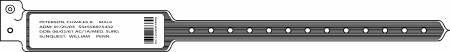 Precision Dynamics Identification Wristband Sentry® DataMate® System Barcoded Band Permanent Snap Without Legend - Box of 500 - 5140-11-PDM-BX