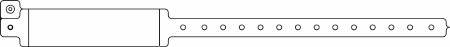 Precision Dynamics Identification Wristband Speedi-Print® Write On Band Permanent Snap Without Legend - Box of 500 - 520-11-PDM-BX