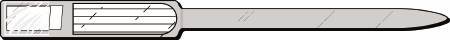 Precision Dynamics Identification Wristband Soft-Lock® Sealident® Write On Band Adhesive Closure Without Legend - Box of 250 - 611-13-PDJ-BX