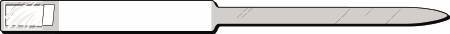 Precision Dynamics Identification Wristband Soft-Lock® Uni-Print® Write On Band Adhesive Closure Without Legend - Box of 1 - 625-15-PDJ-BX