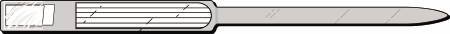 Precision Dynamics Identification Wristband Soft-Lock® Colorguard® Write On Band Adhesive Closure Without Legend - Box of 250 - 651-17-PDJ-BX