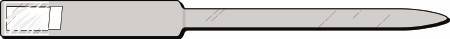 Precision Dynamics Identification Wristband Soft-Lock® Write On Band Adhesive Closure Without Legend - Box of 250 - 624-14-PDJ-BX