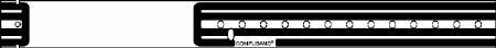 Precision Dynamics Identification Wristband CompuBand® Write On Band Permanent Snap Without Legend - Box of 500 - 7041TC-11-PDM-BX