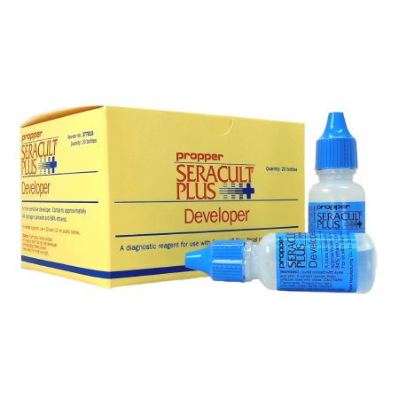 Propper Manufacturing Cancer Screening Test Kit Seracult® Plus Colorectal Cancer Screening Fecal Occult Blood Test (FOBT) Stool Sample 100 Tests CLIA Waived - Box of 100 - 37400100-BX