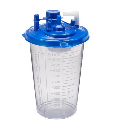 Cardinal Rigid Suction Canister Medi-Vac® Guardian™ 1200 mL Sealing Lid - Case of 40 - 65651-212-CS