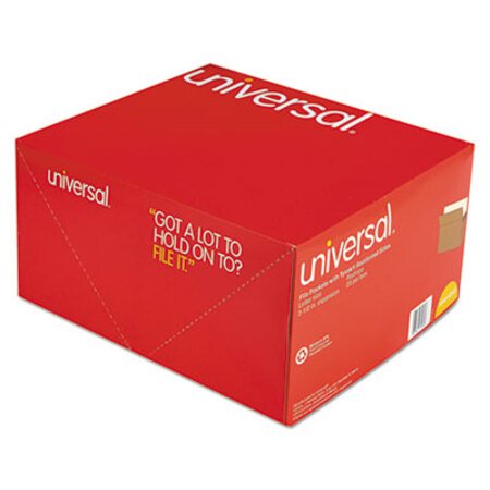 Universal® Redrope Expanding File Pockets, 3.5" Expansion, Letter Size, Redrope, 25/Box - Box of 1 - UNV-15343-BX