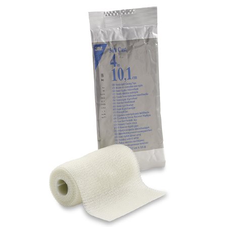 3M Ortho Cast Tape 3M™ Scotchcast™ Soft Cast 4 Inch X 12 Foot Fiberglass White - Case of 10 - 82104-CS