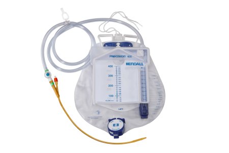 Cardinal Indwelling Catheter Tray Precision™ 400 Foley 16 Fr. 5 cc Balloon Silicone - Case of 10 - 2006-CS