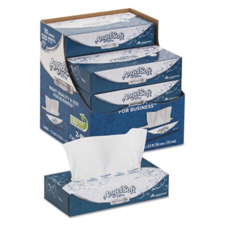 Angel Soft® ps Ultra Facial Tissue, 2-Ply, White, 125 Sheets/Box, 10 Boxes/Carton - CT/1 - GPC-4836014-CT
