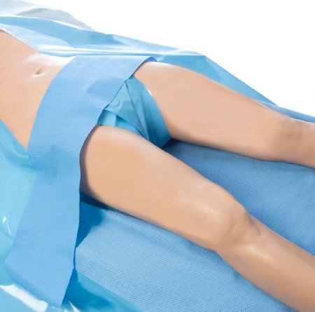 O&M Halyard Inc Obstetrics / Gynecology Drape CVARTS® Bilateral Underleg / Perineal Drape 84 W X 80 L Inch Sterile - Case of 14 - 89453-CS