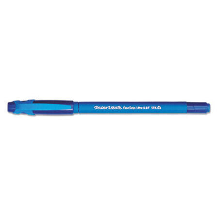Paper Mate® FlexGrip Ultra Ballpoint Pen, Stick, Fine 0.8 mm, Blue Ink, Blue Barrel, Dozen - DZ/1 - PAP-9660131-DZ