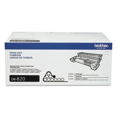 Brother DR820 Drum Unit, 50,000 Page-Yield, Black - Each - BRT-DR820-EA