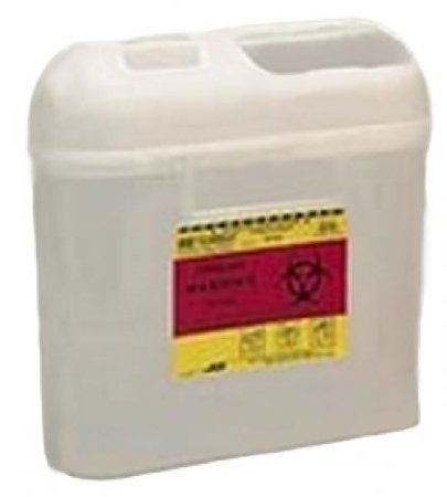 BD Sharps Container BD™ Pearl Base 11-7/10 H X 11-3/5 W X 4-1/2 D Inch Horizontal Entry 1.35 Gallon - Case of 12 - 305425-CS