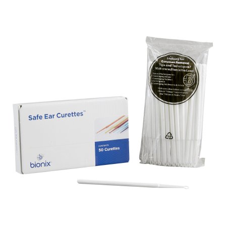 Bionix Ear Curette FlexLoop® 6 Inch Length Round Handle 4 mm Tip Curved Flexible Oval Loop Tip - Each - 9555-EA