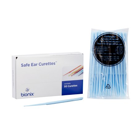 Bionix Ear Curette InfantScoop® 6 Inch Length Round Handle 2 mm Tip Straight Oval Cup Tip - Box of 50 - 4888-BX