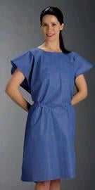 Graham Medical Products Patient Exam Gown One Size Fits Most Mauve Disposable - Case of 50 - 70243N-CS