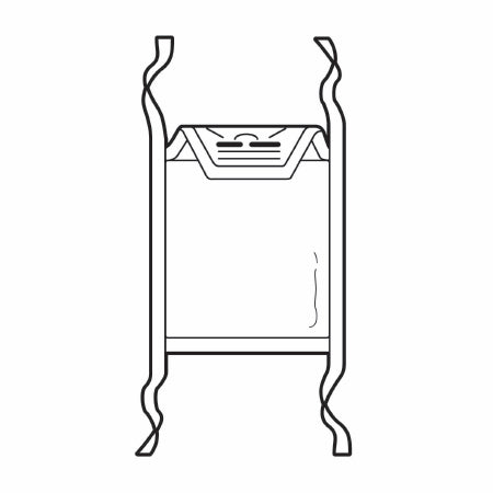 O&M Halyard Inc Telemetry Pouch Clear-View™ 6 X 6-1/4 Inch, Chest and Neck Ties, Water Resistant, Re-sealable Pouch Closures, White with Clear Front Panel Telemetry Unit - Case of 50 - 71900-CS