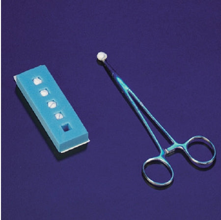 DeRoyal Surgical Cherry Dissector Sponge X-Ray Detectable Gauze 1/4 Inch Diameter 5 Count Foam Count Holder Sterile - Case of 200 - 30-202-CS