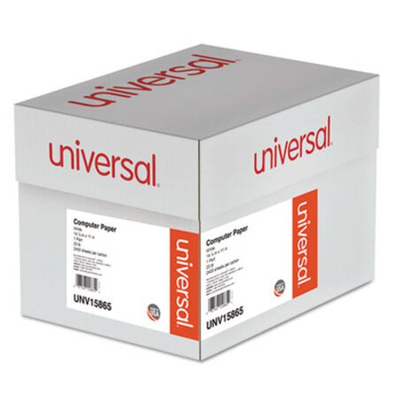 Universal® Printout Paper, 1-Part, 20 lb Bond Weight, 14.88 x 11, White, 2,400/Carton - CT/1 - UNV-15865-CT