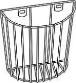 W.A. Baum Blood Pressure Inflation System Basket - Each - 2420-CHROME-EA