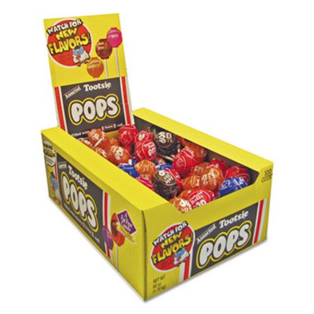 Tootsie Roll® Tootsie Pops, Assorted Original Flavors, 0.6 oz Lollipops, 100/Box - Box of 1 - TOO-0508-BX