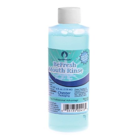 MAC Medical Supply Company Mouthwash Sparkle Fresh 4 oz. Mint Flavor - Case of 60 - 000413-CS